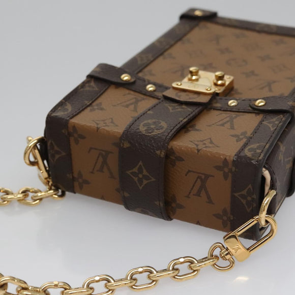 LOUIS VUITTON Reverse Pochette Trunk Vertical Shoulder Bag M67873 Auth 113104A