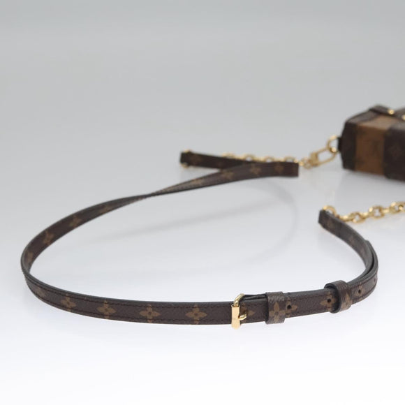 LOUIS VUITTON Reverse Pochette Trunk Vertical Shoulder Bag M67873 Auth 113104A