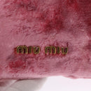 Miu Miu Pouch Velor Pink Auth 113113V-17
