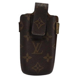 LOUIS VUITTON Monogram Etui Telephone International Cell Case M63064 Auth 113123 - 0