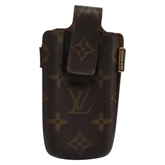 LOUIS VUITTON Monogram Etui Telephone International Cell Case M63064 Auth 113123