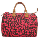 LOUIS VUITTON Monogram Graffiti Speedy 30 Hand Bag Pink M93704 LV Auth 113125AM-13