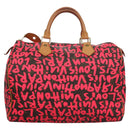 LOUIS VUITTON Monogram Graffiti Speedy 30 Hand Bag Pink M93704 LV Auth 113125AM-2