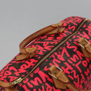LOUIS VUITTON Monogram Graffiti Speedy 30 Hand Bag Pink M93704 LV Auth 113125AM-6