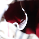 BURBERRY Blue Label Hand Bag Canvas Leather Red White Silver Auth 113132-25