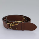 BURBERRY Monogram Stripe Shoulder Bag PVC Leather Brown Auth 113137V-21