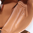 CELINE Macadam Canvas Shoulder Bag PVC Leather Brown Gold Auth 113138-10