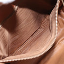 CELINE Macadam Canvas Shoulder Bag PVC Leather Brown Gold Auth 113138-22