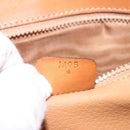 CELINE Macadam Canvas Shoulder Bag PVC Leather Brown Gold Auth 113138-12