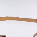 CELINE Macadam Canvas Shoulder Bag PVC Leather Brown Gold Auth 113138-14