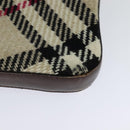 BURBERRY Nova Check Shoulder Bag Canvas Beige Auth 113146-16