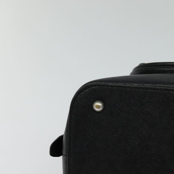 BURBERRY Nova Check Hand Bag Canvas Beige Black Auth 113152