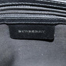BURBERRY Nova Check Hand Bag Canvas Beige Black Auth 113152-10