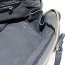 BURBERRY Nova Check Hand Bag Canvas Beige Black Auth 113152-17