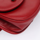 GUCCI Bamboo Waist bag Leather Red Auth 113159V-9