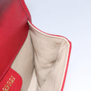 GUCCI Bamboo Waist bag Leather Red Auth 113159V-20