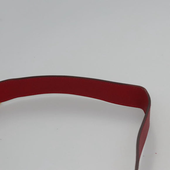 GUCCI Bamboo Waist bag Leather Red Auth 113159V