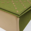 BURBERRY Nova Check Shoulder Bag Canvas Green Auth 113160-10