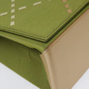 BURBERRY Nova Check Shoulder Bag Canvas Green Auth 113160-14