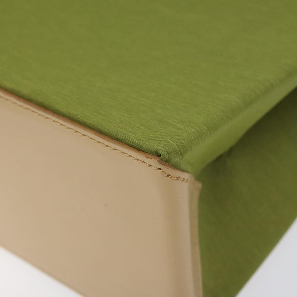 BURBERRY Nova Check Shoulder Bag Canvas Green Auth 113160