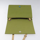 BURBERRY Nova Check Shoulder Bag Canvas Green Auth 113160-14