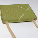 BURBERRY Nova Check Shoulder Bag Canvas Green Auth 113160-6