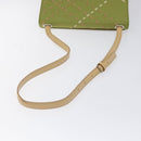 BURBERRY Nova Check Shoulder Bag Canvas Green Auth 113160-7