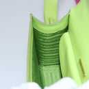 PRADA Watermelon Shoulder Bag Safiano leather Green Auth 113168V-20