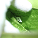 PRADA Watermelon Shoulder Bag Safiano leather Green Auth 113168V-12