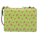 PRADA Watermelon Shoulder Bag Safiano leather Green Auth 113168V-2