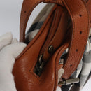 BURBERRY Nova Check Shoulder Bag Canvas Beige Brown Auth 113178-10