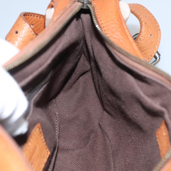 BURBERRY Nova Check Shoulder Bag Canvas Beige Brown Auth 113178