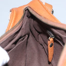 BURBERRY Nova Check Shoulder Bag Canvas Beige Brown Auth 113178-20