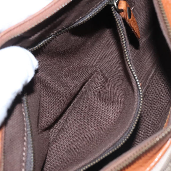 BURBERRY Nova Check Shoulder Bag Canvas Beige Brown Auth 113178