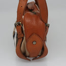 BURBERRY Nova Check Shoulder Bag Canvas Beige Brown Auth 113178-3