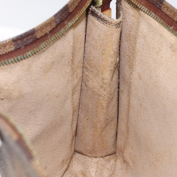 LOUIS VUITTON Damier Ebene Poche Toilette 26 Pouch N47543 LV Auth 113197