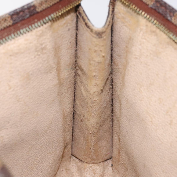 LOUIS VUITTON Damier Ebene Poche Toilette 26 Pouch N47543 LV Auth 113197