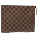 LOUIS VUITTON Damier Ebene Poche Toilette 26 Pouch N47543 LV Auth 113197-13