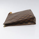 LOUIS VUITTON Damier Ebene Poche Toilette 26 Pouch N47543 LV Auth 113197-4
