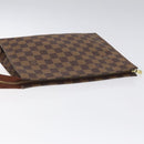 LOUIS VUITTON Damier Ebene Poche Toilette 26 Pouch N47543 LV Auth 113197-5