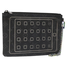 LOUIS VUITTON Monogram Eclipse Fragment iPhone Case M64449 LV Auth 113202