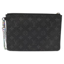 LOUIS VUITTON Monogram Eclipse Fragment iPhone Case M64449 LV Auth 113202-3