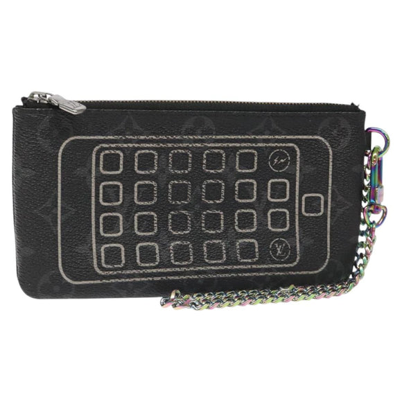 LOUIS VUITTON Monogram Eclipse Fragment iPhone Case M64433 LV Auth 113203