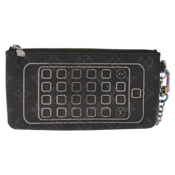 LOUIS VUITTON Monogram Eclipse Fragment iPhone Case M64433 LV Auth 113203