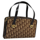 Christian Dior Trotter Canvas Hand Bag Brown Auth 113223-1