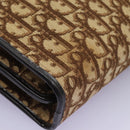 Christian Dior Trotter Canvas Hand Bag Brown Auth 113223-16