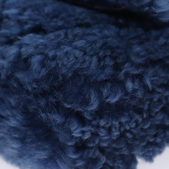 CHANEL Chain Shoulder Bag Mouton Blue AS1160 CC Auth 113230AV