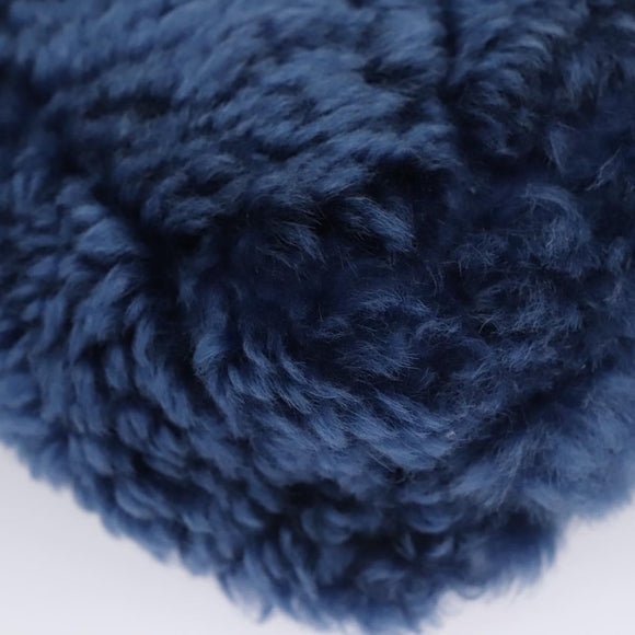 CHANEL Chain Shoulder Bag Mouton Blue AS1160 CC Auth 113230AV