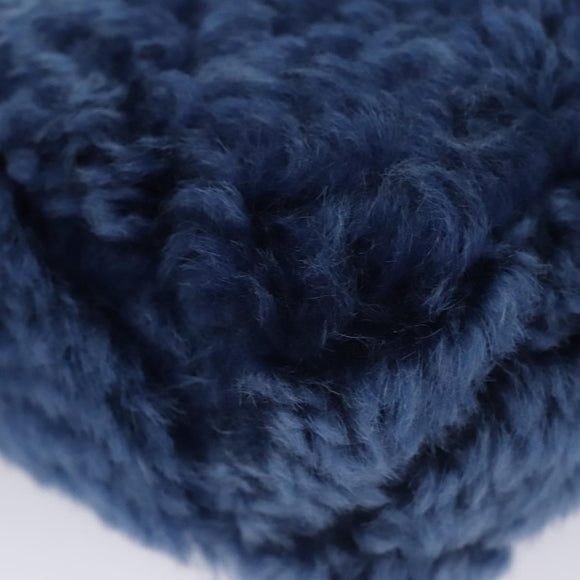 CHANEL Chain Shoulder Bag Mouton Blue AS1160 CC Auth 113230AV