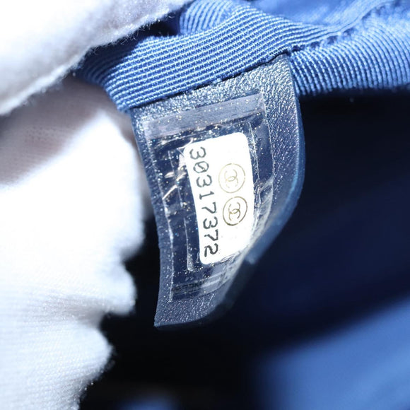 CHANEL Chain Shoulder Bag Mouton Blue AS1160 CC Auth 113230AV